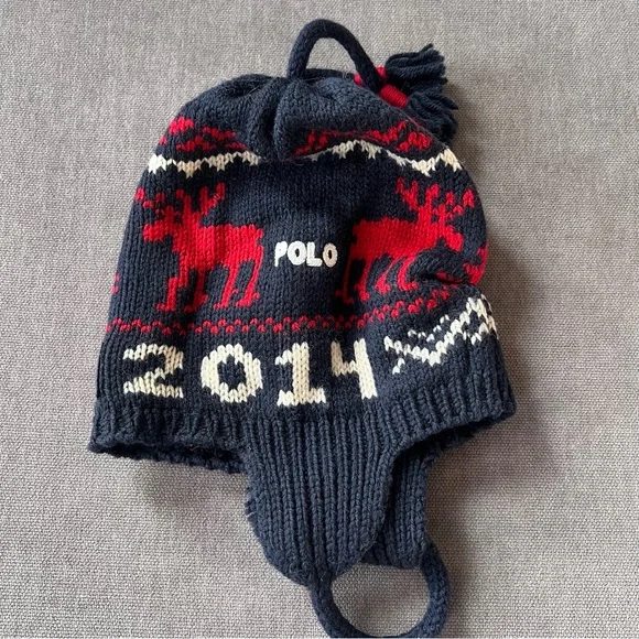 Polo Ralph Lauren 2014 SOCHI Olympics Team USA Ceremony Reindeer Hat L/XL Wool - Picture 6 of 6